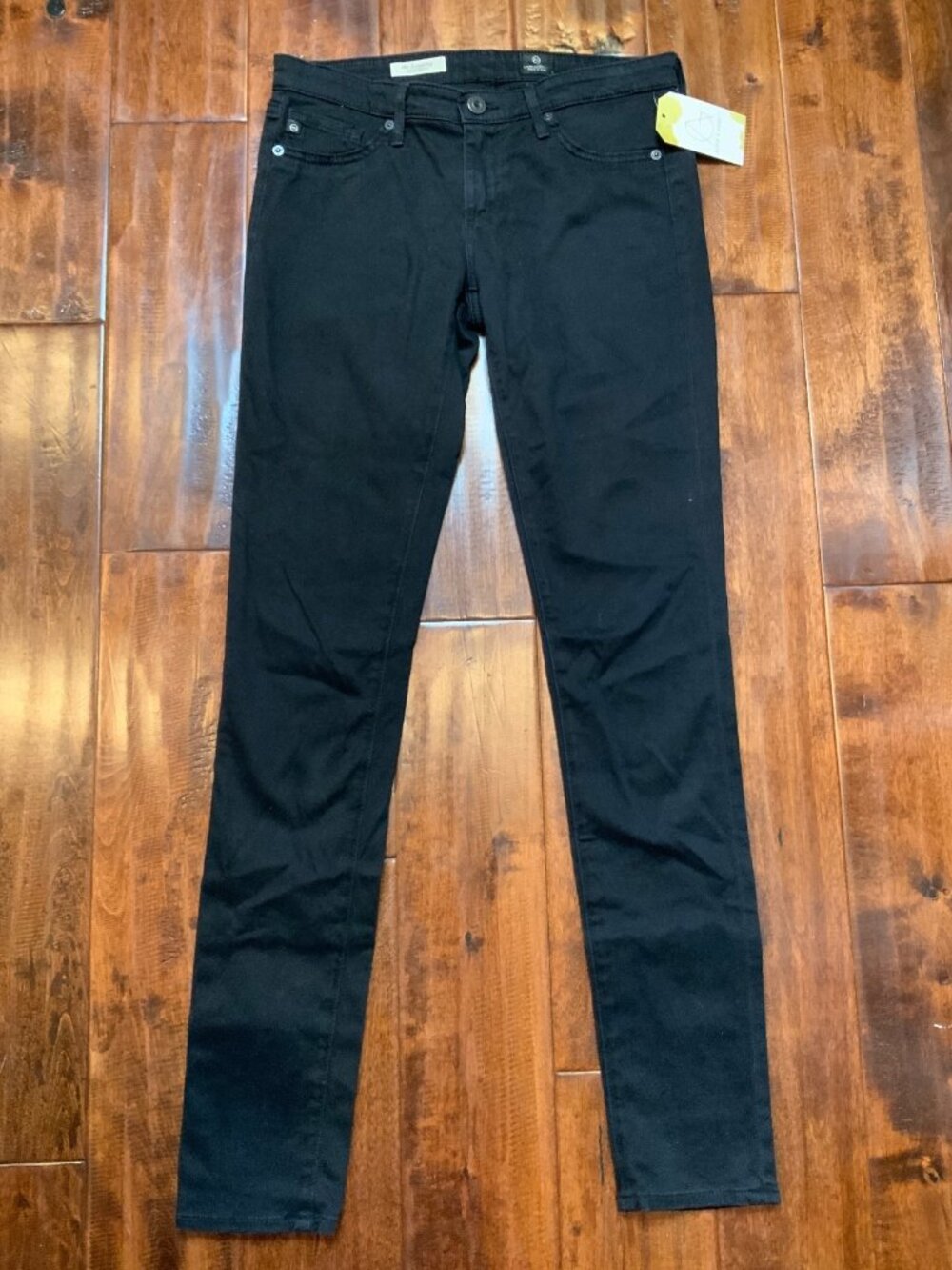 Adriano Goldschmied Black The Legging Super Skinny Pants, Size 27R